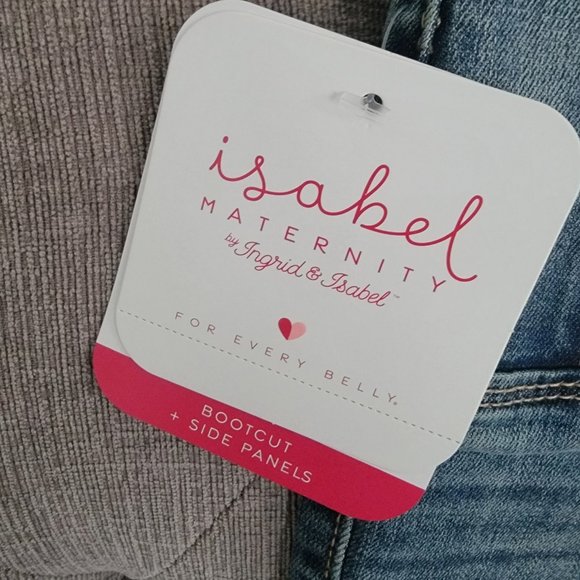 Isabel Maternity Bootcut + Side Panel Sz 4/27 NWT - Picture 6 of 7